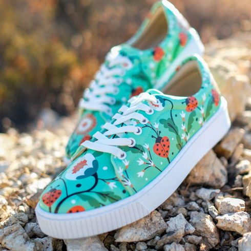 Sneakers - Kwiaty i biedronki