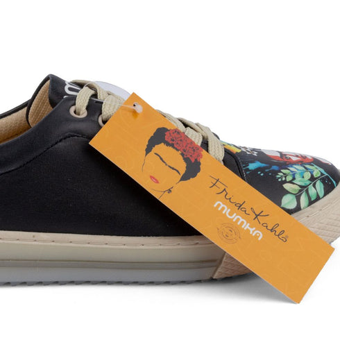 Czarne Sneakersy Frida Kahlo