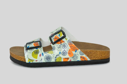 Klapki w Tropikalne Owoce wyprofilowane