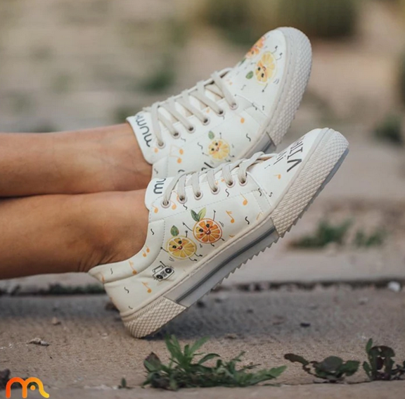 Ręcznie robione trampki - buty w stylu handmade