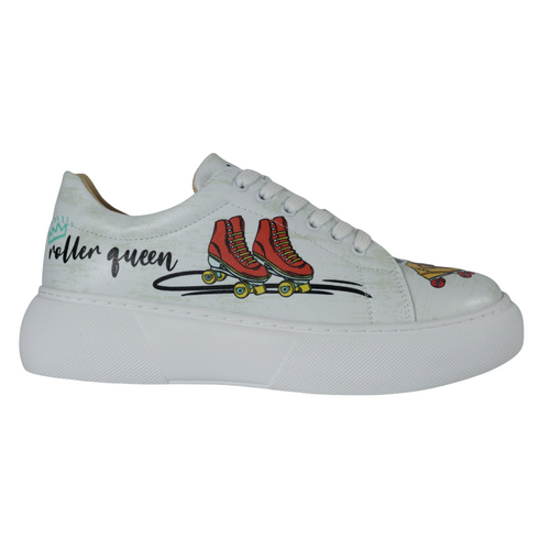 Sneakersy na platformie - Królowa wrotek