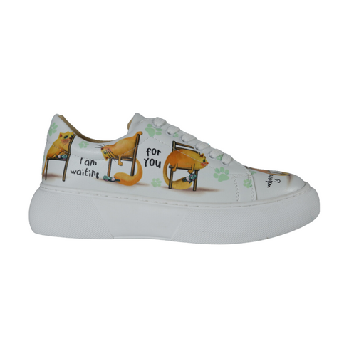 Sneakersy na platformie z Kotem, Gdzie moja miłość?