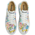 Sneakersy na platformie Peace and Love, Pokój i Miłość