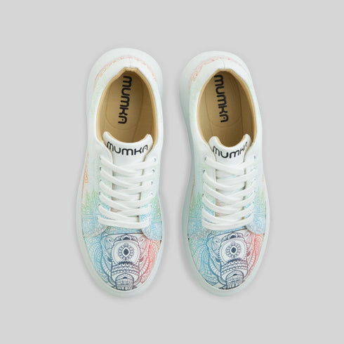 Sneakersy na platformie w Orientalne Słonie